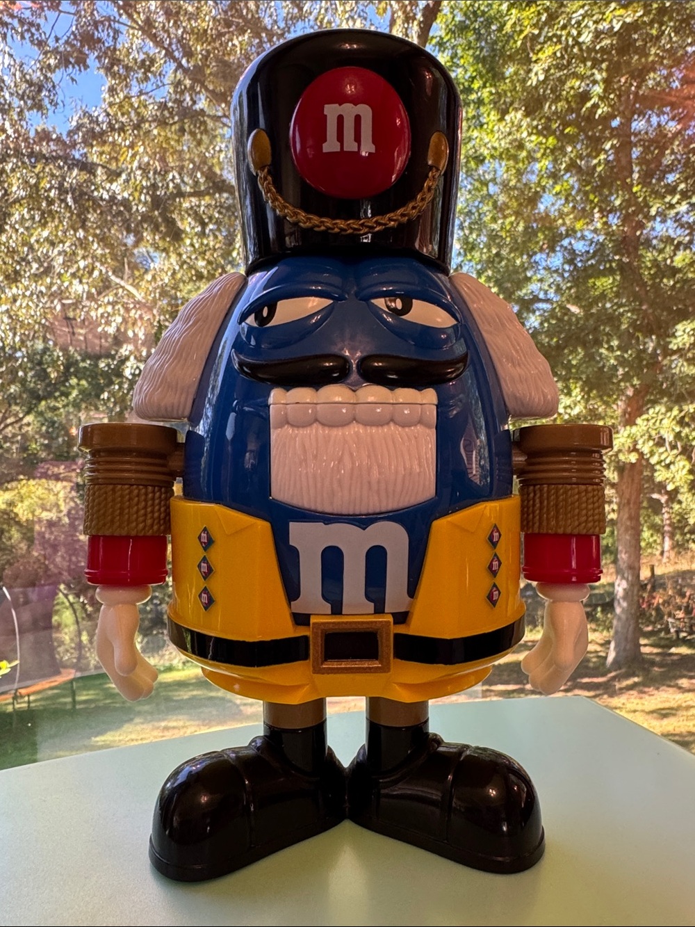 M&M'S Blue and Yellow Nutcracker Soldier Figure